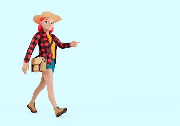 3d rendering of travel tourist
