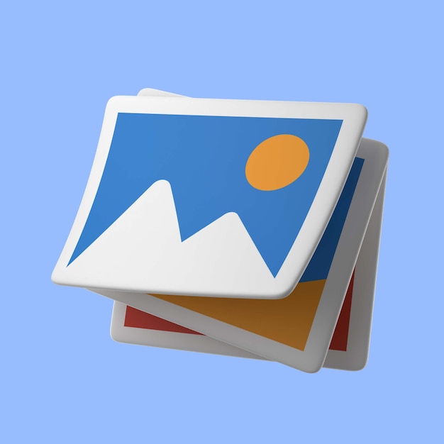 Free PSD 3d rendering of ui icon