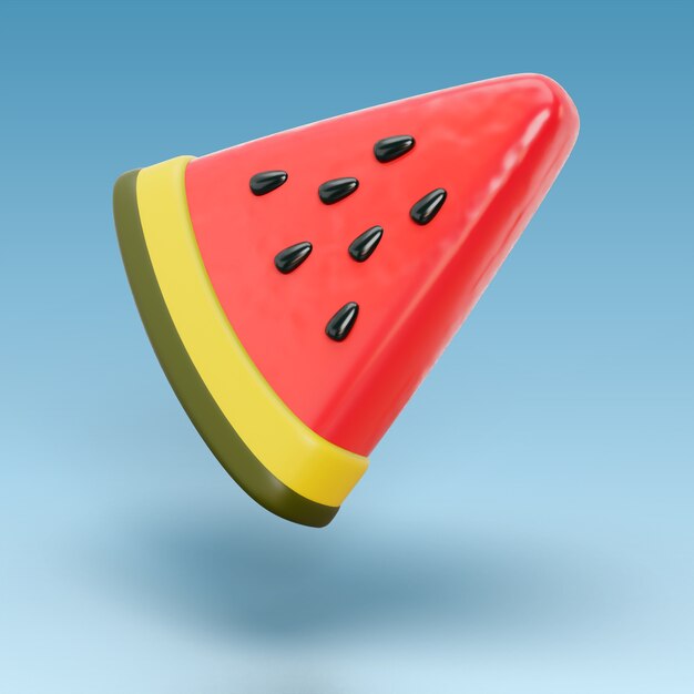 3D レンダリング ウォーターメロン