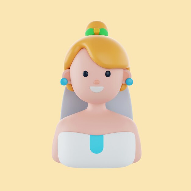 3d rendering of wedding icon