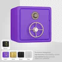 Free PSD 3d safebox