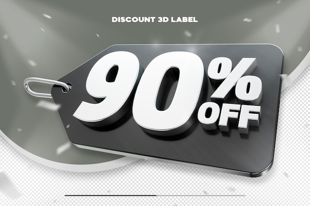 Free PSD 3d sales discount price tag for composition 90 percent