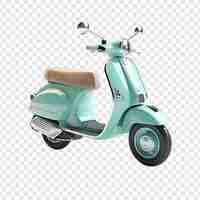 Free PSD 3d scooter isolated on transparent background