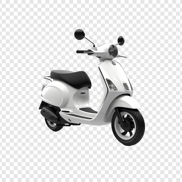 Free PSD 3d scooter isolated on transparent background