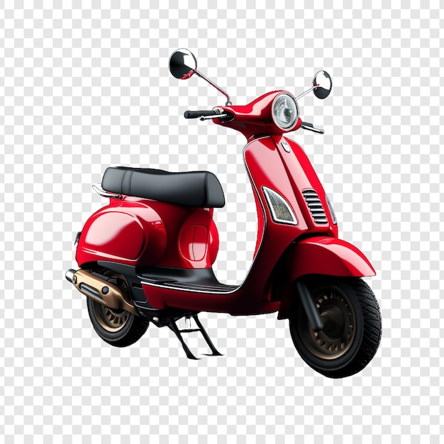 3d scooter isolated on transparent background