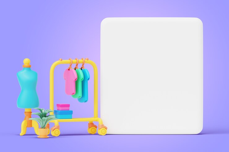 मुफ़्त PSD 3d sewing blank banner background