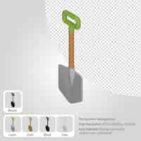 Free PSD 3d shovel