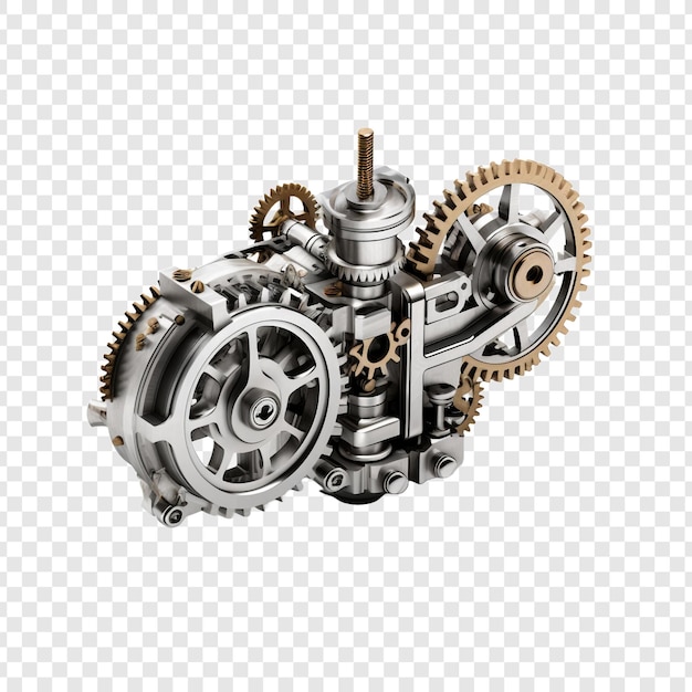3d style mechanical item isolated on transparent background
