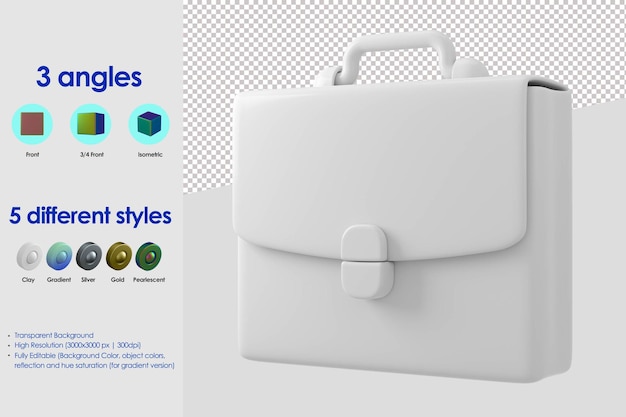 Free PSD 3d suitcase icon