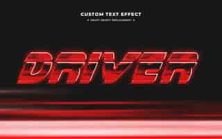 Free PSD 3d text effect 80s colorful style