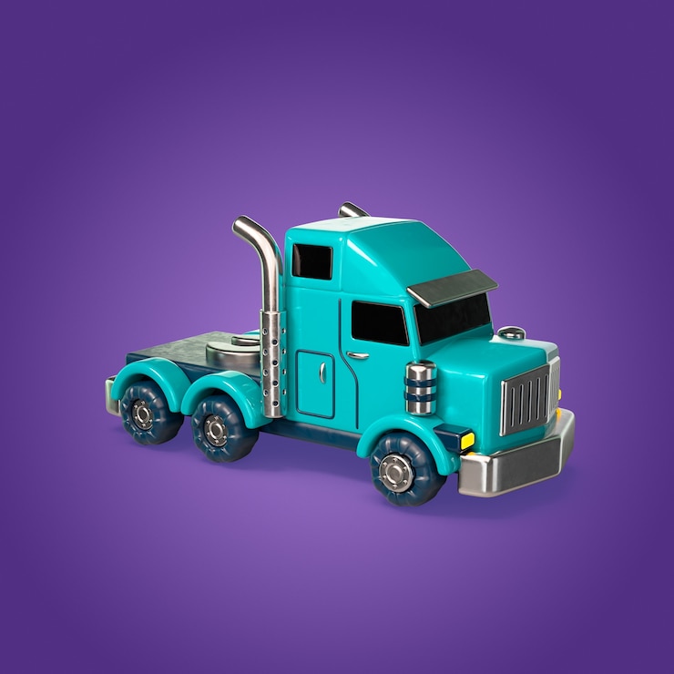 Free PSD 3d truck icon pack