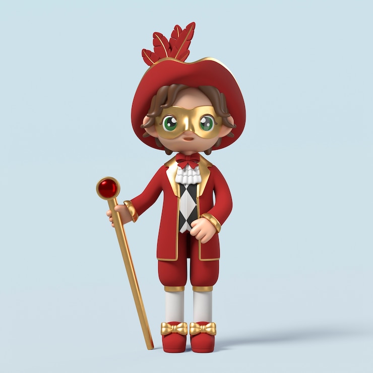 Free PSD 3d  venetian carnival icon