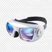 無料PSD 透明な背景に隔離された3d仮想現実眼鏡 メタバース技術