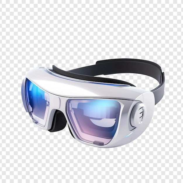 3d virtual reality glasses metaverse technology isolated on transparent background