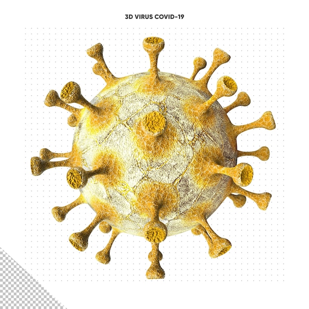 PSD gratuito 3d virus covid19