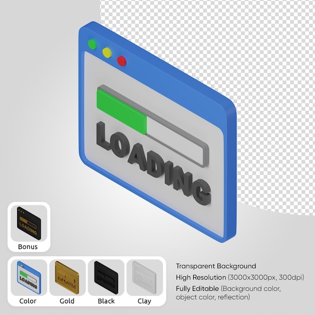 3d web loading