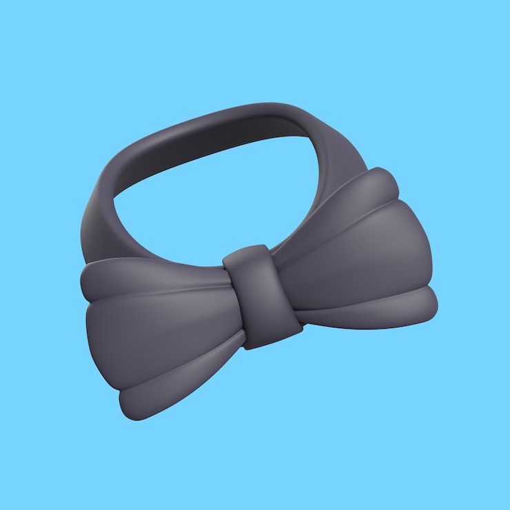 Free PSD 3d wedding illustration of bow