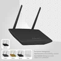 Free PSD 3d wifi router