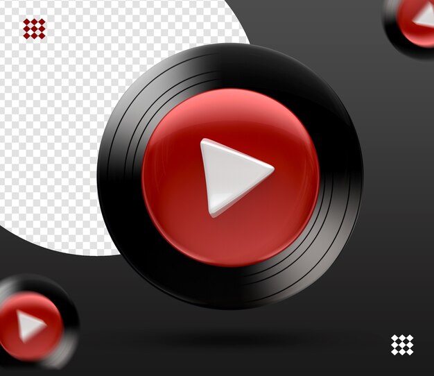 Premium Psd 3d Youtube Music Logo Icon Isolated Premium Psd 3d Youtube Music Logo Icon Isolated