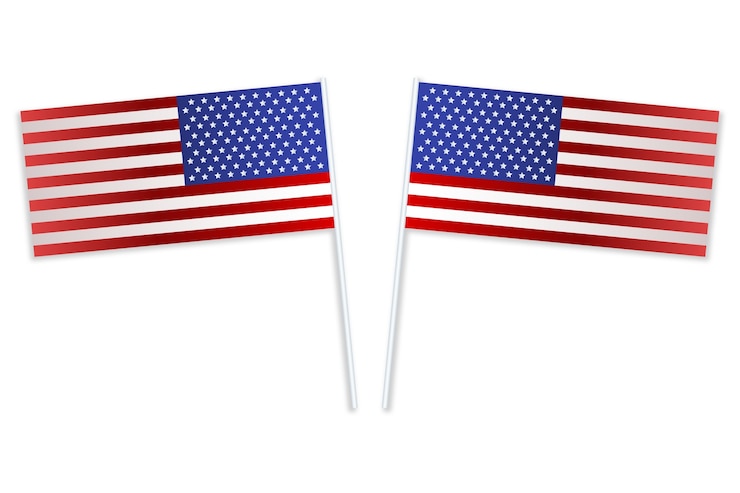 Free PSD 4th of july decoration illustration