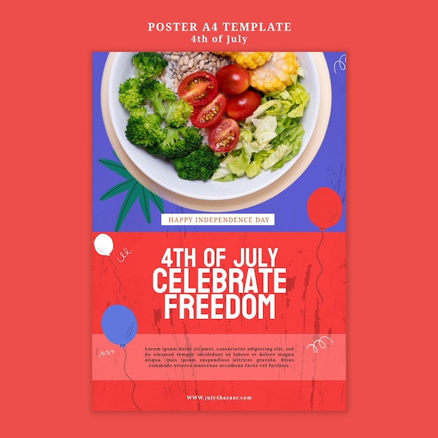 4th of july design template