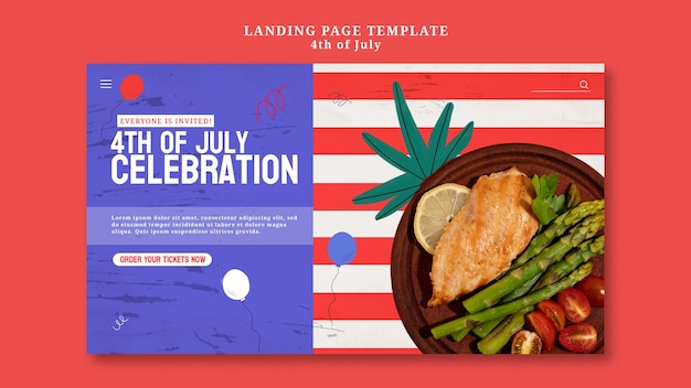 4th of july design template