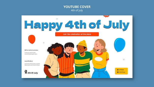 4th of july template design