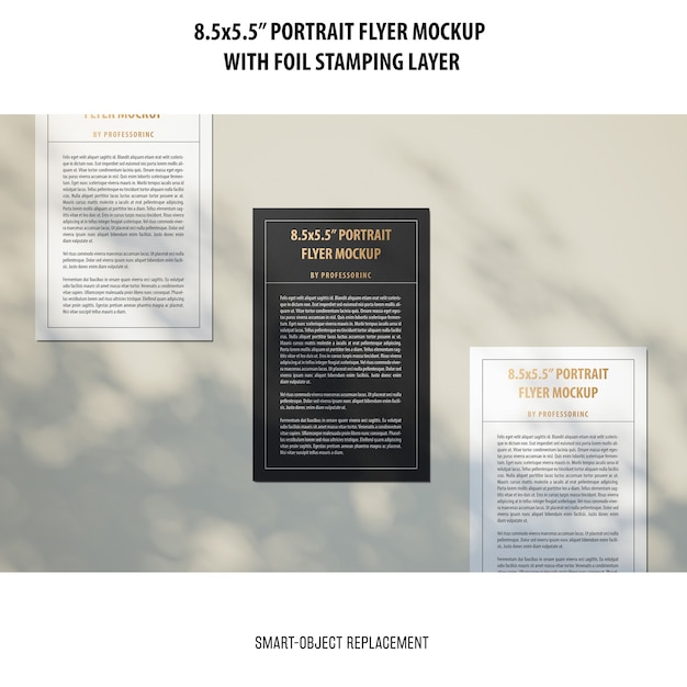 5.5×8.5” Portrait Flyer Mockup – Free PSD Download
