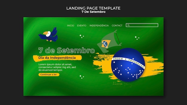 7 de setembro template design