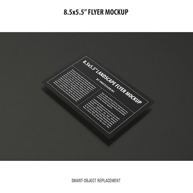 8.5×5.5 Flyer Mockup – Free PSD Download for Design Templates