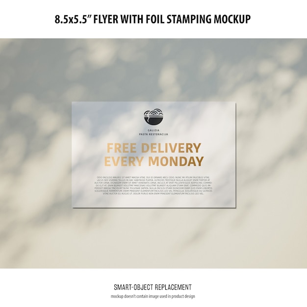 PSD gratuito 8.5x5.5 flyer mockup