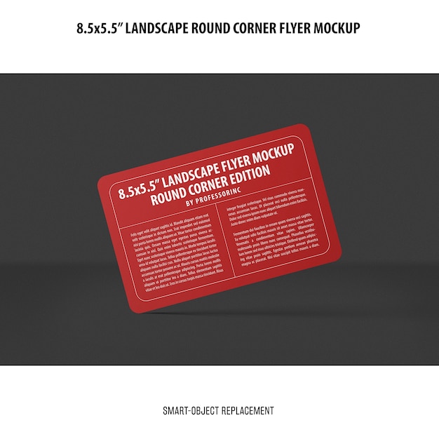 8.5x5.5 landscape flyer mockup