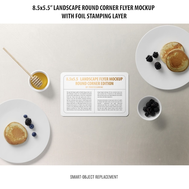 Professional 8.5×5.5 Landscape Flyer Mockup – PSD Templates