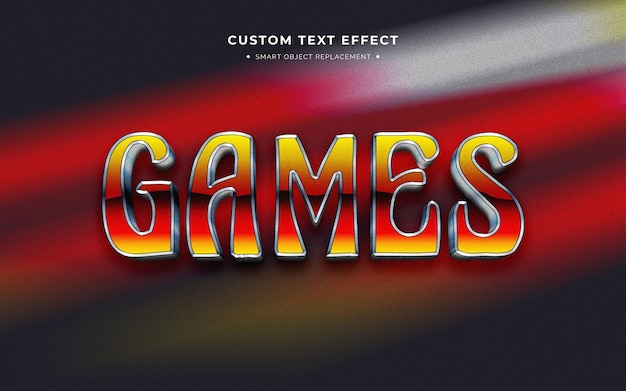 80s arcade 3d text style effect