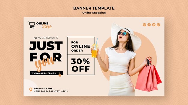 オンラインファッションセールのバナーテンプレート 無料のpsdファイル