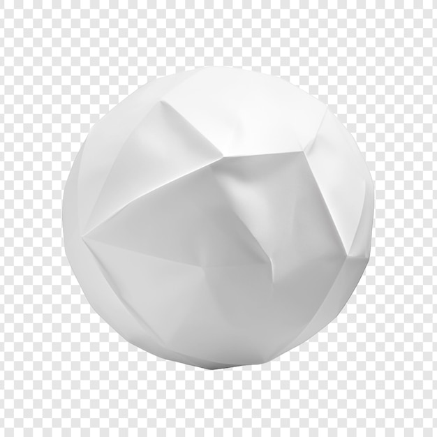 無料PSD 透明な背景に隔離された紙のボール