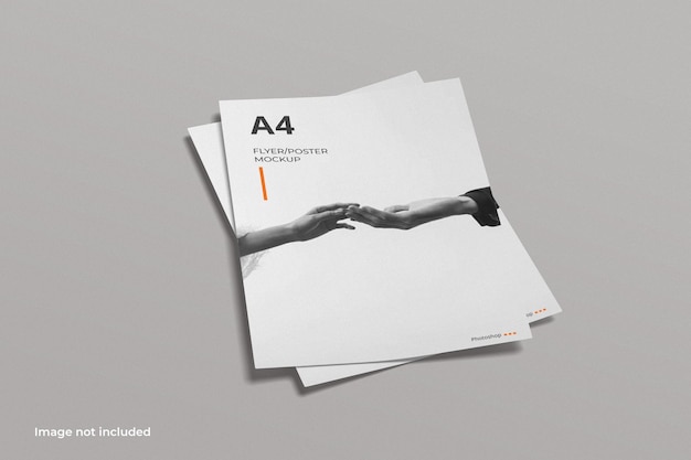 A4 flyer brochure mockup