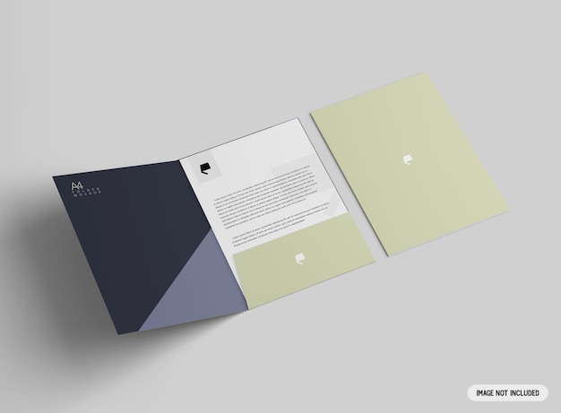 A4 folder mockup