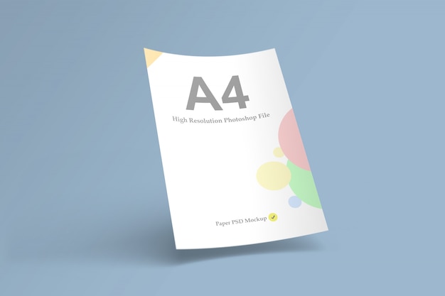 A4 paper mockup