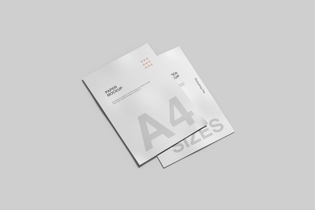 A4 paper mockup