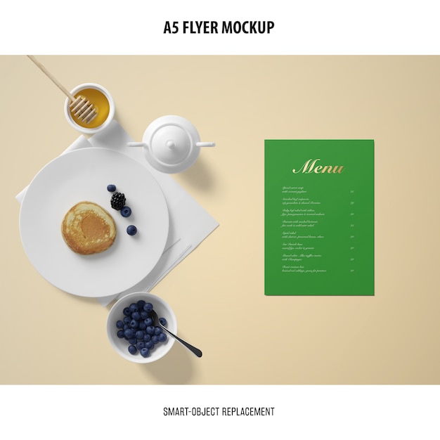 Free A5 Flyer Mockup PSD Templates – Download Now