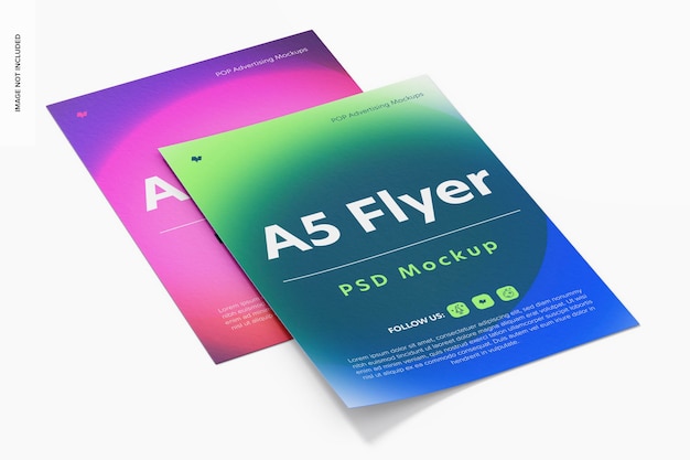 A5 flyers mockup