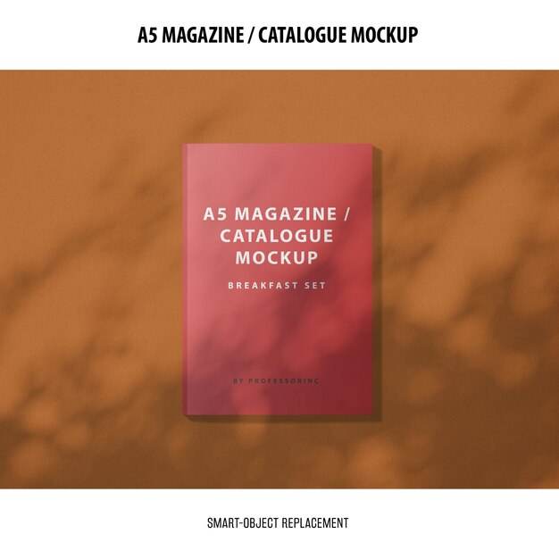A5 Magazine Catalogue Mockup