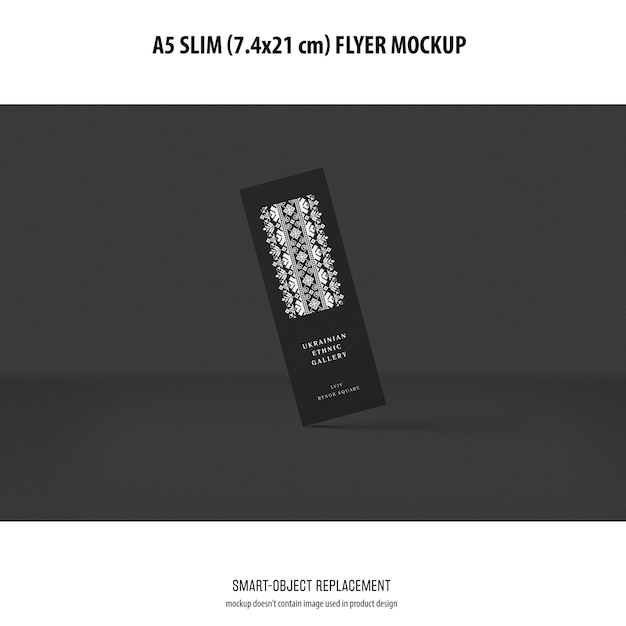 A5 slim flyer mockup