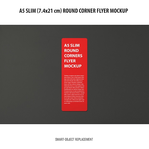 A5 slim flyer mockup