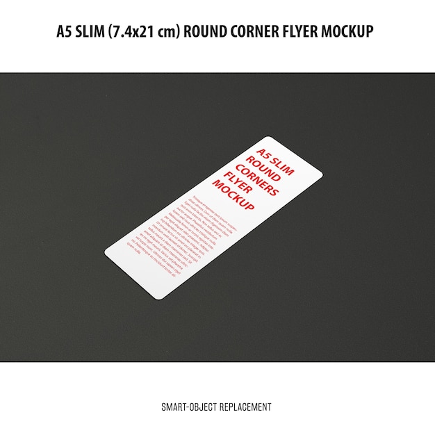 A5 slim flyer mockup