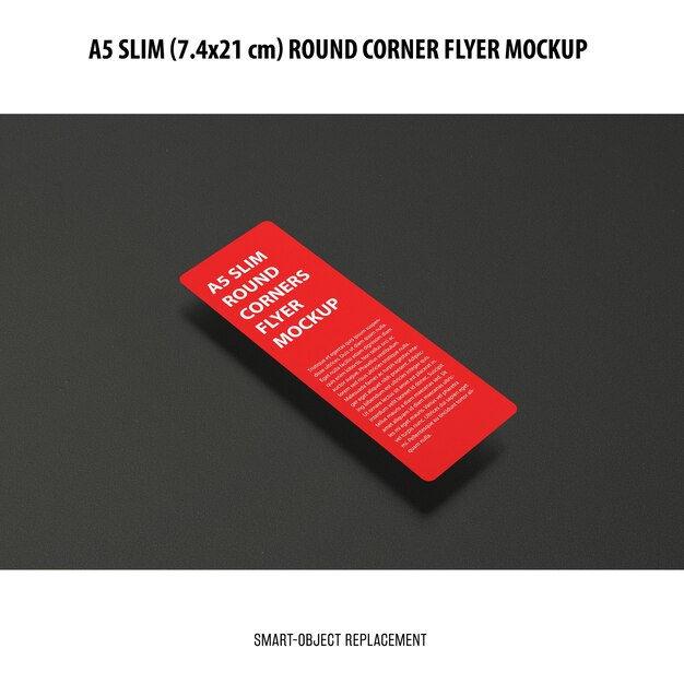 A5 Slim Flyer Mockup