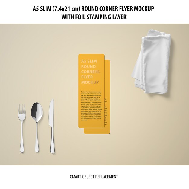 A5 Slim Flyer Mockup