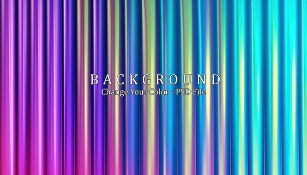 Abstract background metallic stripes holographic foil Generative AI