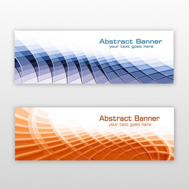 Abstract banners design